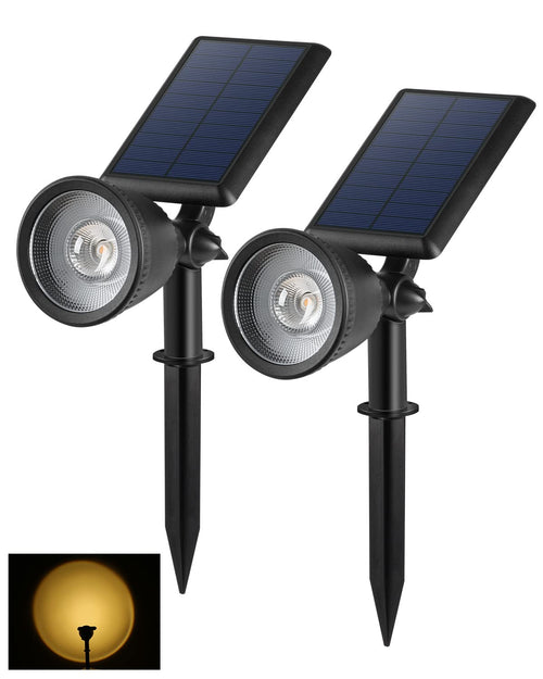 Solar Gartenstrahler Warmweiss mit Schwenkkopf 2er-Set IP65