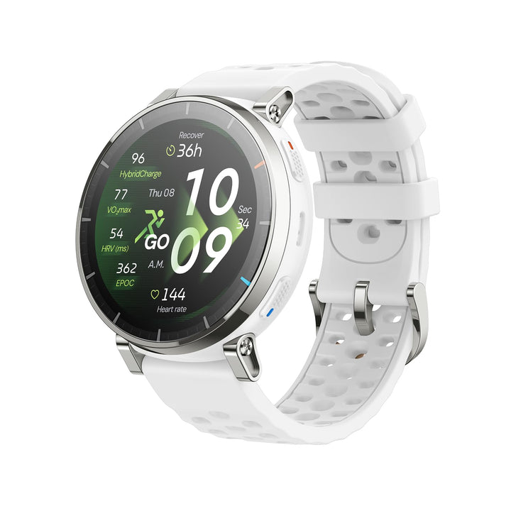 Lauf-Smartwatch AMOLED Saphirglas 12 Tage Akku mit GPS &amp; NFC
