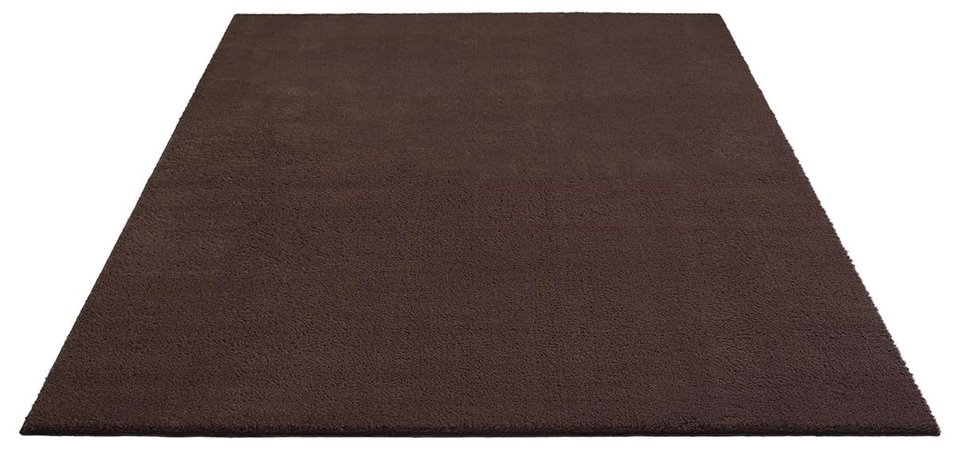 Kurzflor Teppich Felloptik Braun 160x220 cm waschbar weich - Bild 3