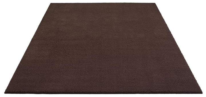 Kurzflor Teppich Felloptik Braun 160x220 cm waschbar weich - Bild 3