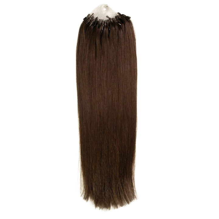 Microring Extensions Echthaar glatt 50 Strähnen 40cm dunkelblond-gold - Bild 3