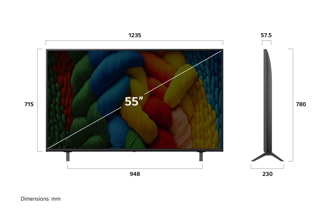 4K NanoCell TV 55 Zoll mit AI-Prozessor und webOS 25 - Bild 5