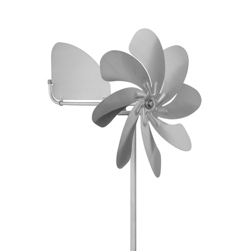 Windrad Edelstahl 28cm Rotor kugelgelagert mit Windfahne 360°