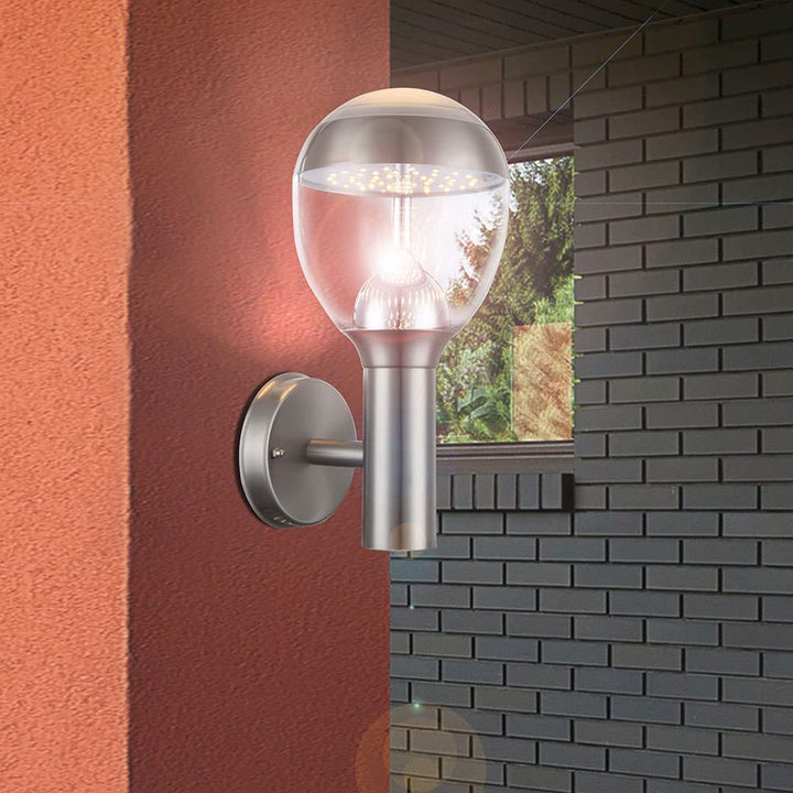 Wandleuchte Aussen LED 11W Edelstahl dunkelgrau IP-Schutz Garten - Bild 3