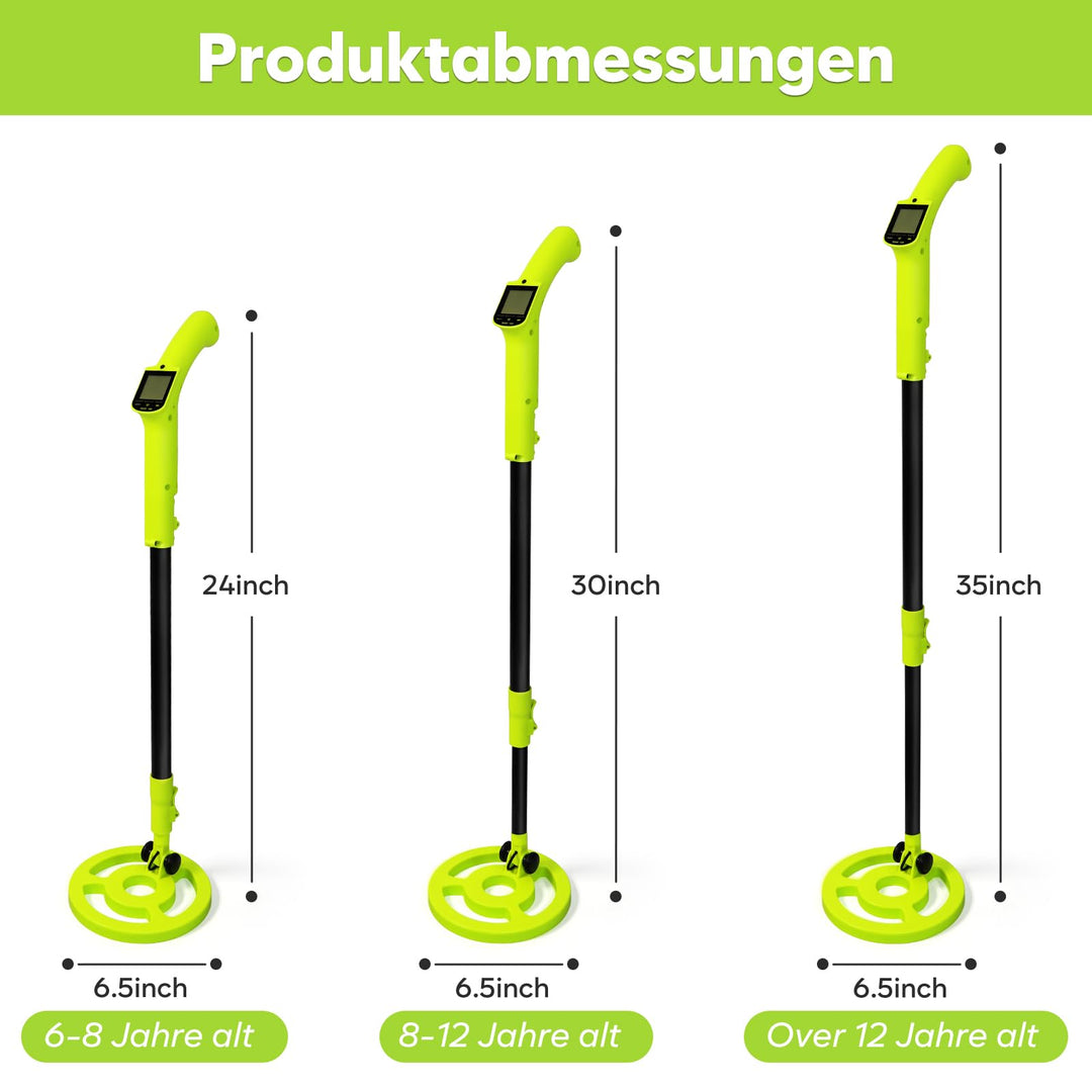 Metalldetektor Kinder faltbar verstellbar 61-89 cm wasserdicht ABS - Bild 5