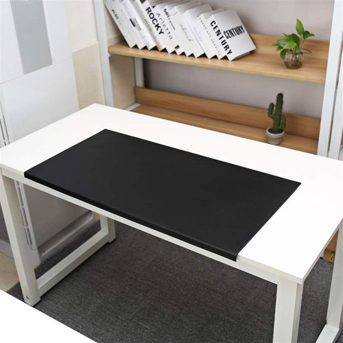 Schreibtischunterlage PU-Leder mit Kantenschutz 80x40cm Schwarz