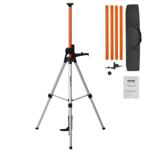 Laser-Stativ Aluminium 1040–3400 mm höhenverstellbar mit Wasserwaage