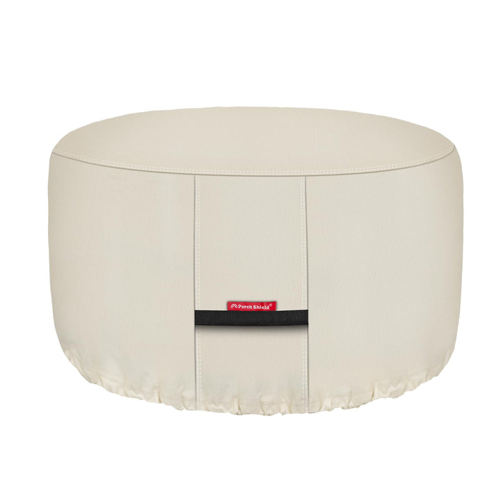 Feuerschalen-Abdeckung rund 81 cm wasserdicht 600D-Polyester Beige