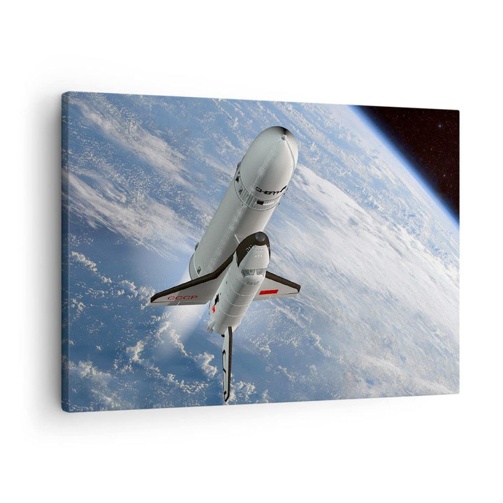 Leinwandbild Weltraum Flugzeuge 70x50 cm aufhängefertig