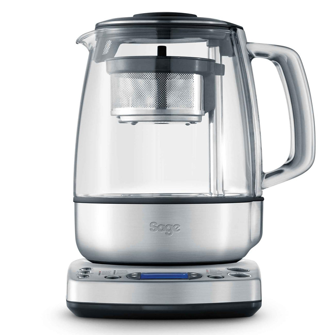 Teekocher mit automatischem Teekorb Edelstahl 1,5 L Glaskanne