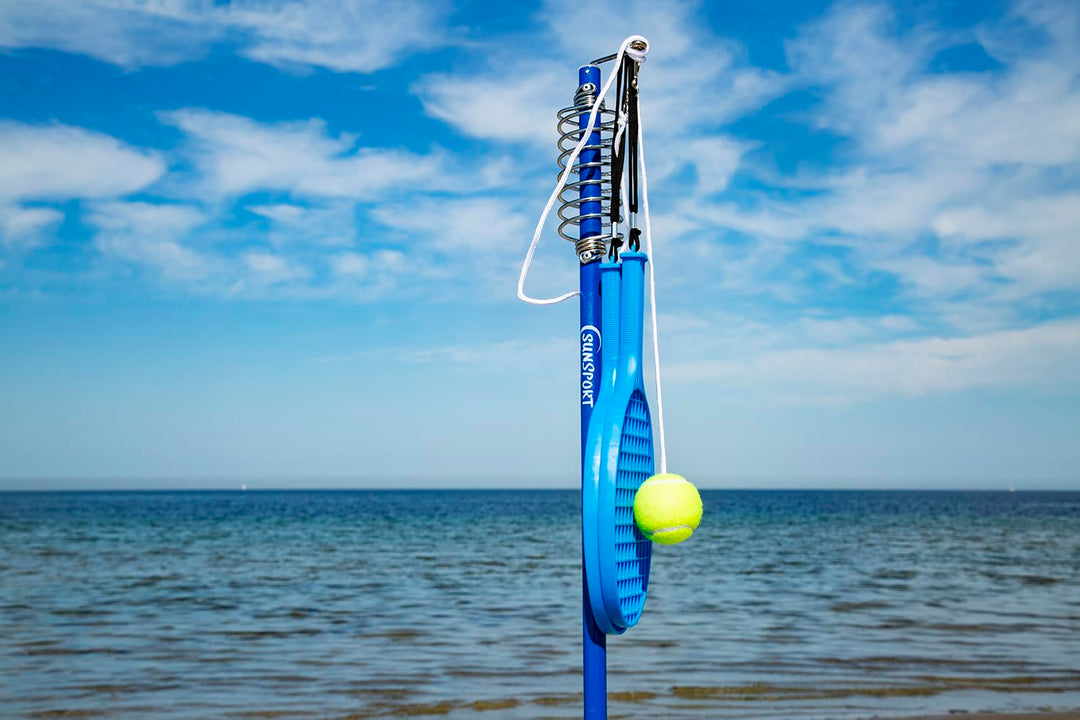 Tetherball-Set für draussen mit 2 Schlägern und Ball, blau - Bild 2