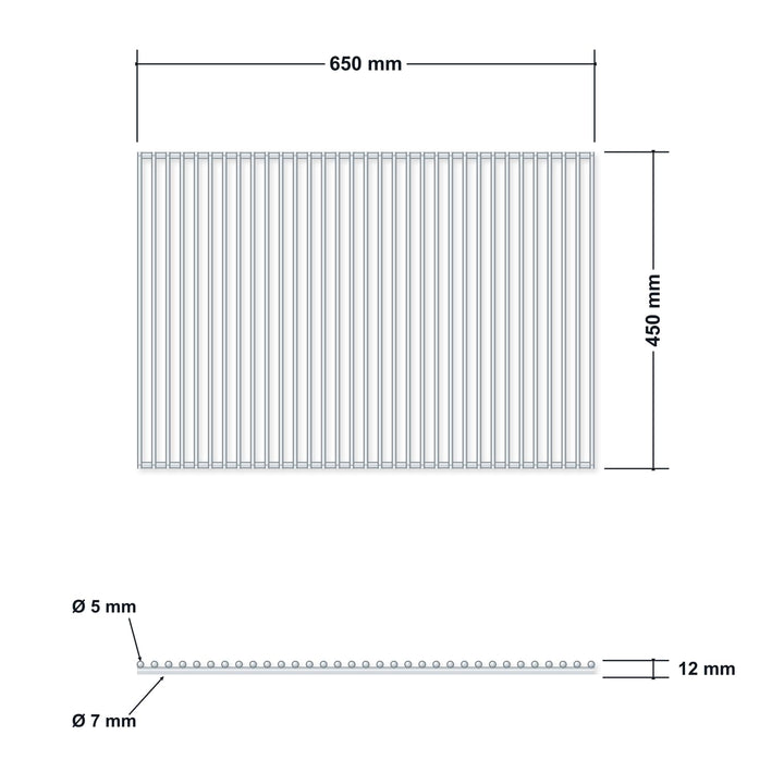 Grillrost Edelstahl rahmenlos 65x45 cm für Grill &amp; Feuerstelle - Bild 5