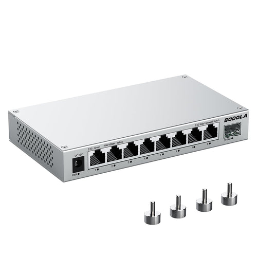 Netzwerk-Switch 2,5G Web Managed 8-Port mit 10G SFP+ Uplink