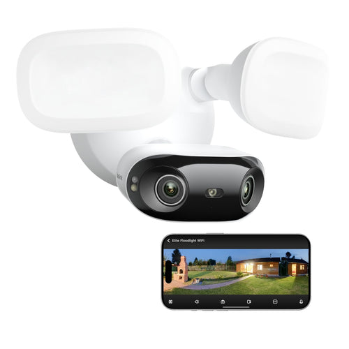 Überwachungskamera Aussen 4K 8MP Flutlicht 3000 Lumen Wi-Fi 6