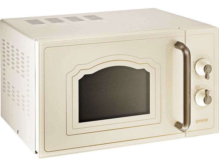 Stand-Mikrowelle mit Grill 20 L 700 W Retro-Design elfenbein