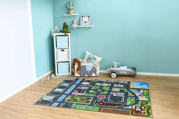 Spielteppich Strasse &amp; Stadt 200x160 cm abwaschbar rutschfest - Bild 2