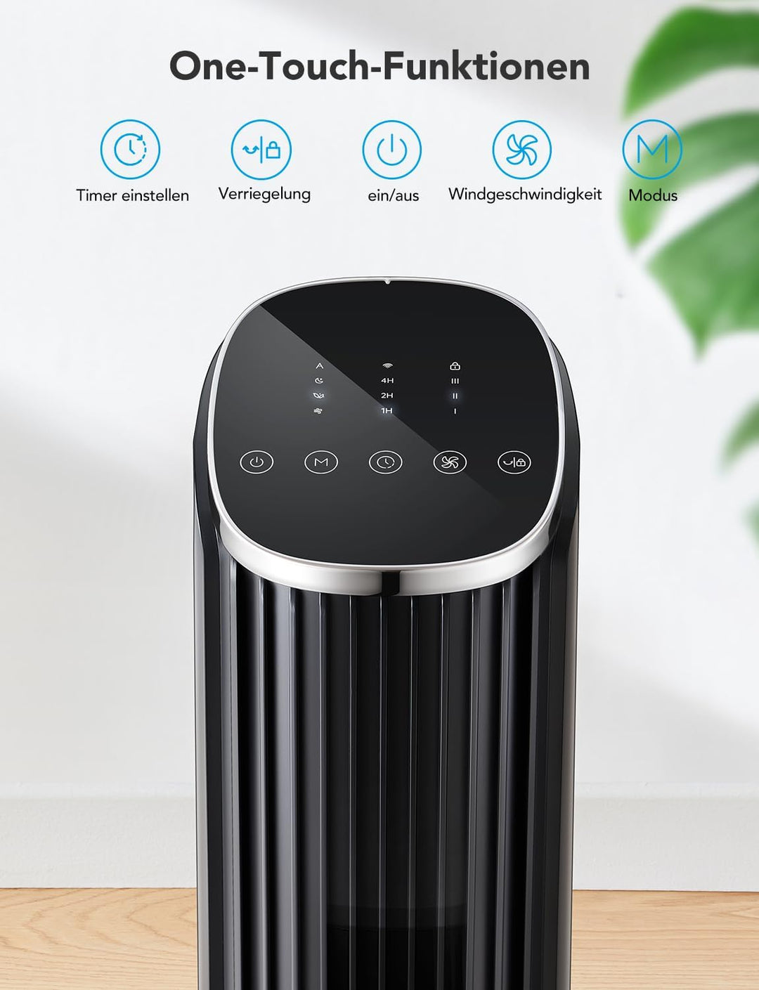 Turmventilator Smart 75° Oszillation 8 Stufen App-Steuerung - Bild 8