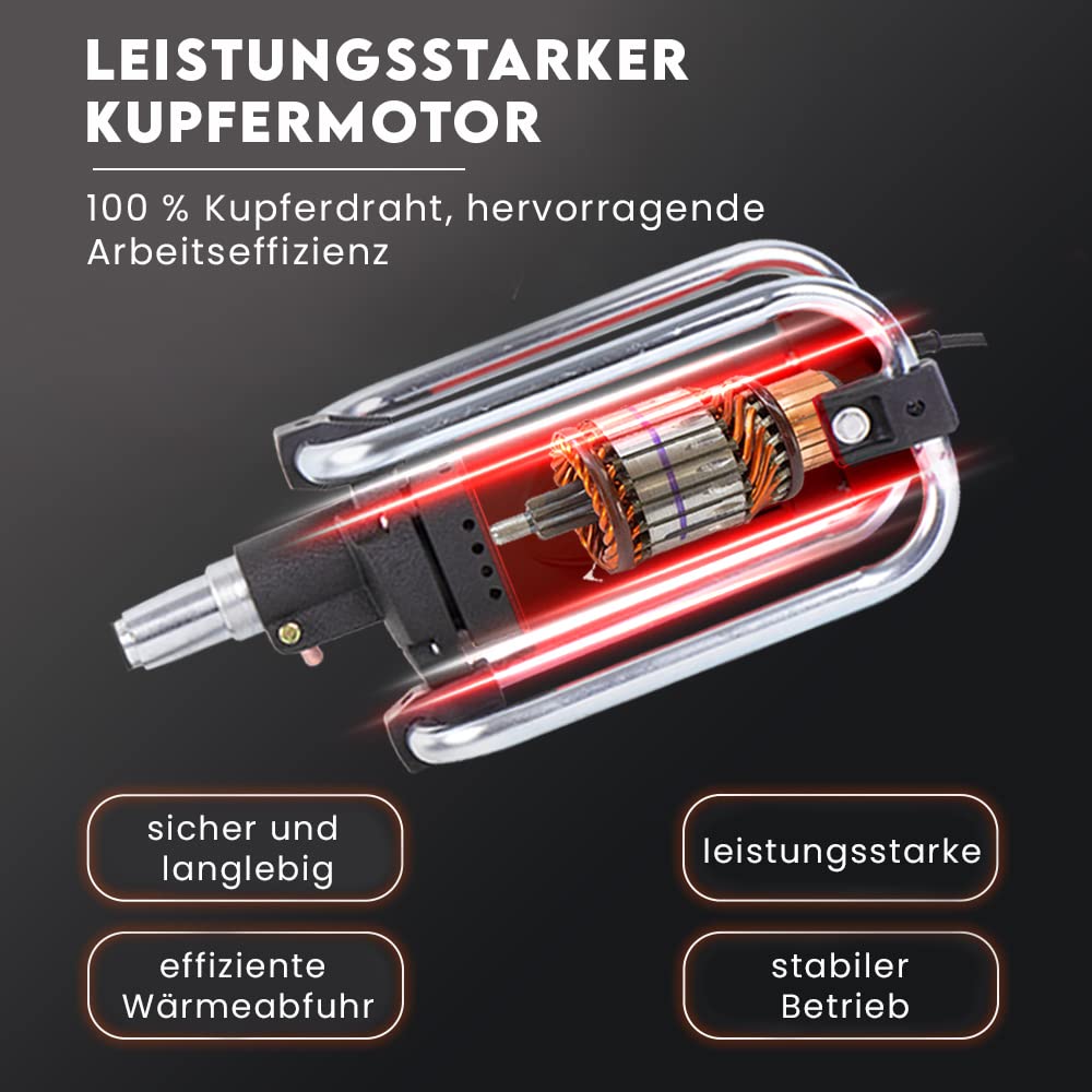 Betonrüttler Elektrisch 2300 W mit 4 m Welle und Ø35 mm Rüttelkopf - Bild 3