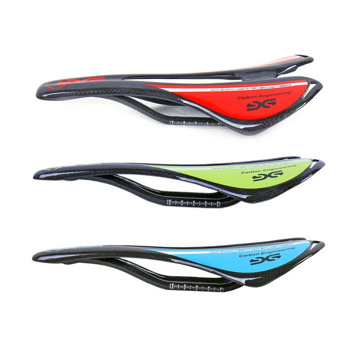 Carbon Fahrradsattel MTB/Rennrad Hohlkanal 3K glänzend Grün - Bild 7
