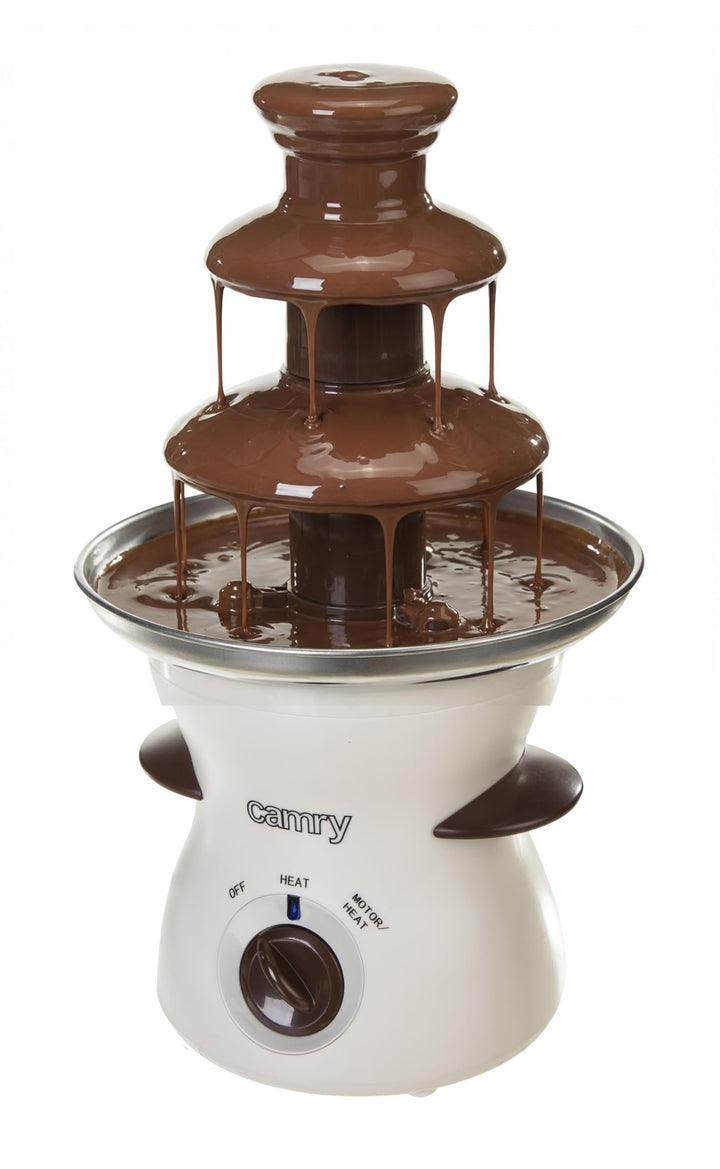 Schokoladenbrunnen elektrisch Weiss für Fondue &amp; Apéro