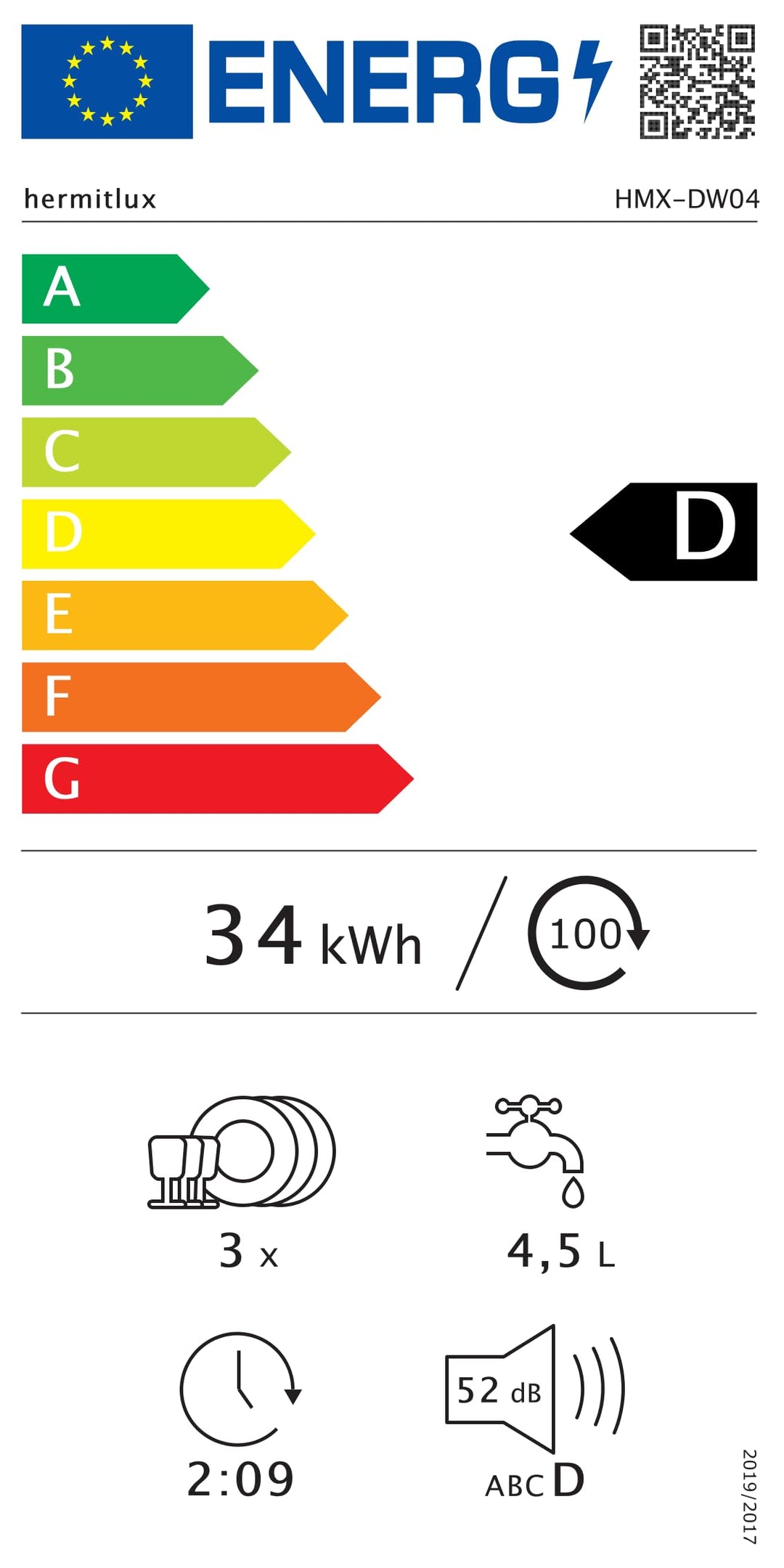 Mini Geschirrspüler 4 Gedecke 6 Programme Warmlufttrocknung - Bild 9