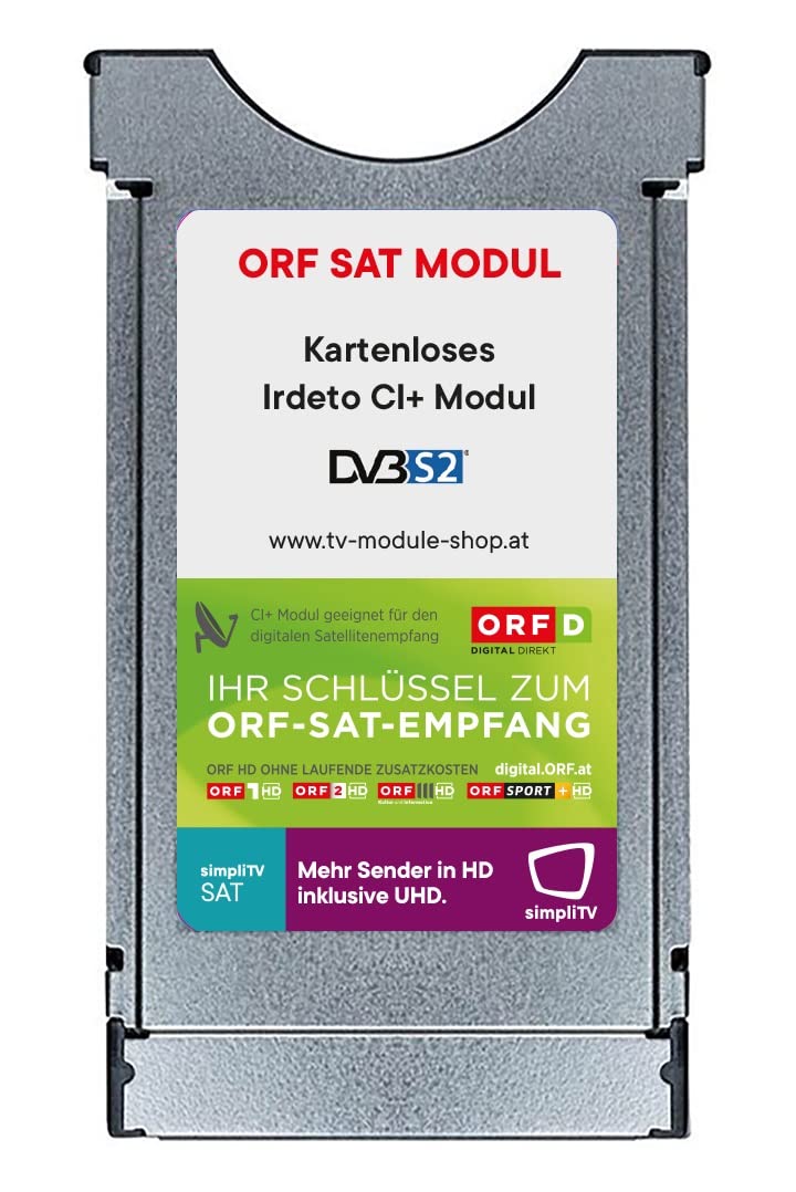 CI+ Modul Dual-Entschlüsselung ORF Digital Direkt kartenlos CI+ 1.4