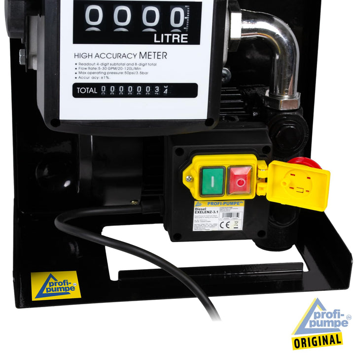 Dieselpumpe elektrisch 400W 230V mit Zähler und Automatik-Zapfpistole - Bild 3