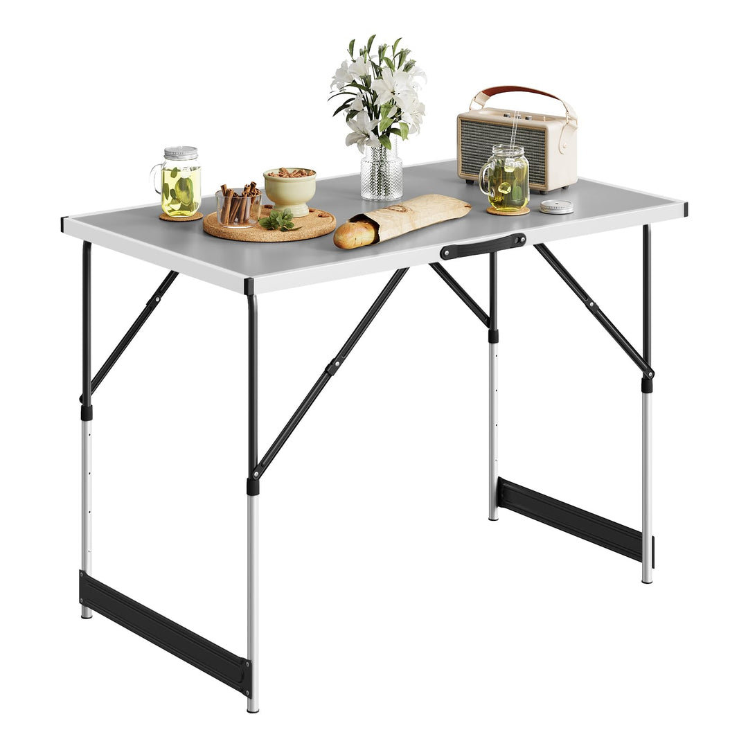 Campingtisch klappbar 100x60cm 4-fach höhenverstellbar Aluminium - Bild 2