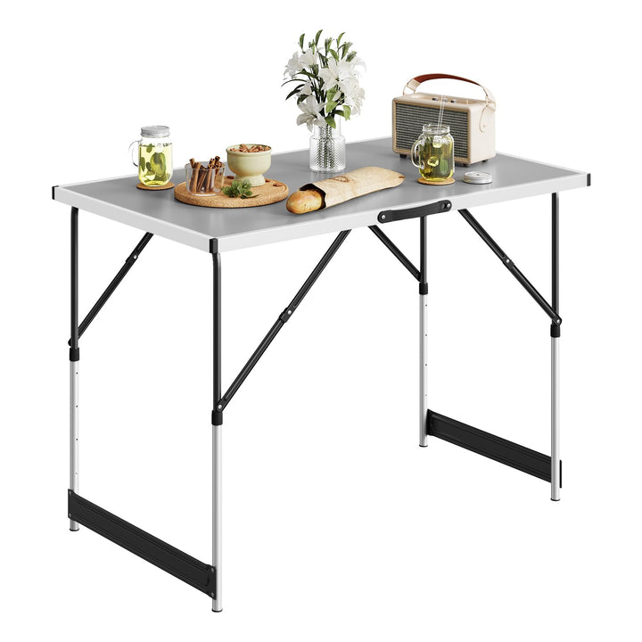 Campingtisch klappbar 100x60cm 4-fach höhenverstellbar Aluminium - Bild 2