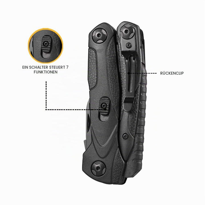 Multitool 14-in-1 Outdoor mit Zange, Säge, Messer und Feuerstein - Bild 8