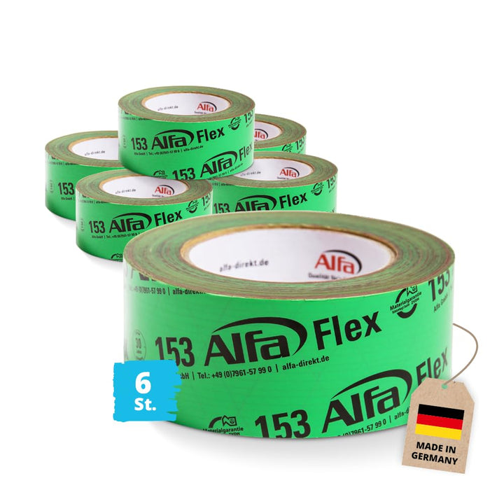 Folienklebeband Dampfsperre 50 mm x 25 m elastisch 6er-Pack