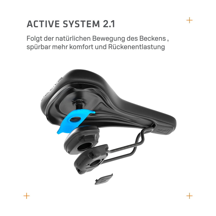 Fahrradsattel Trekking City ergonomisch active-System 4 Breiten - Bild 5