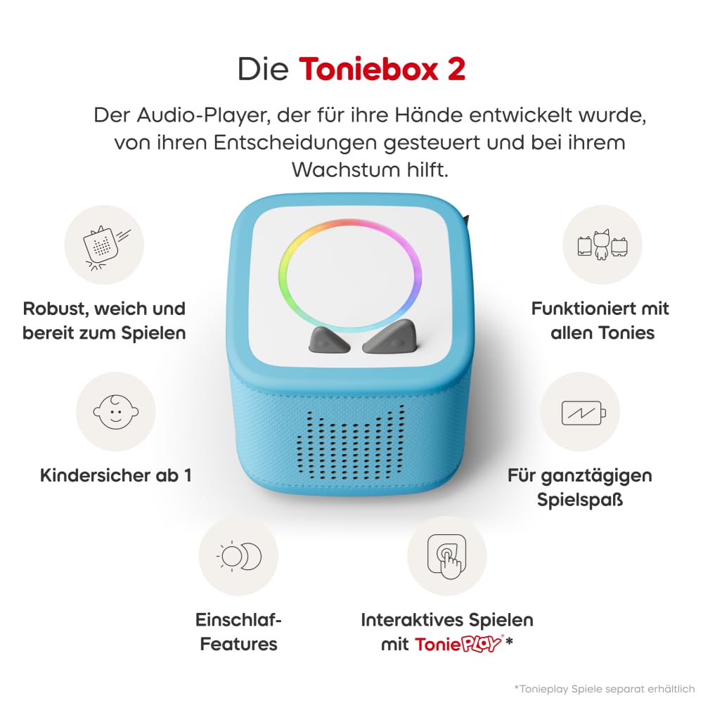 Toniebox 2 Himmelblau Bundle mit 4 Tonies Disney für Kinder - Bild 5