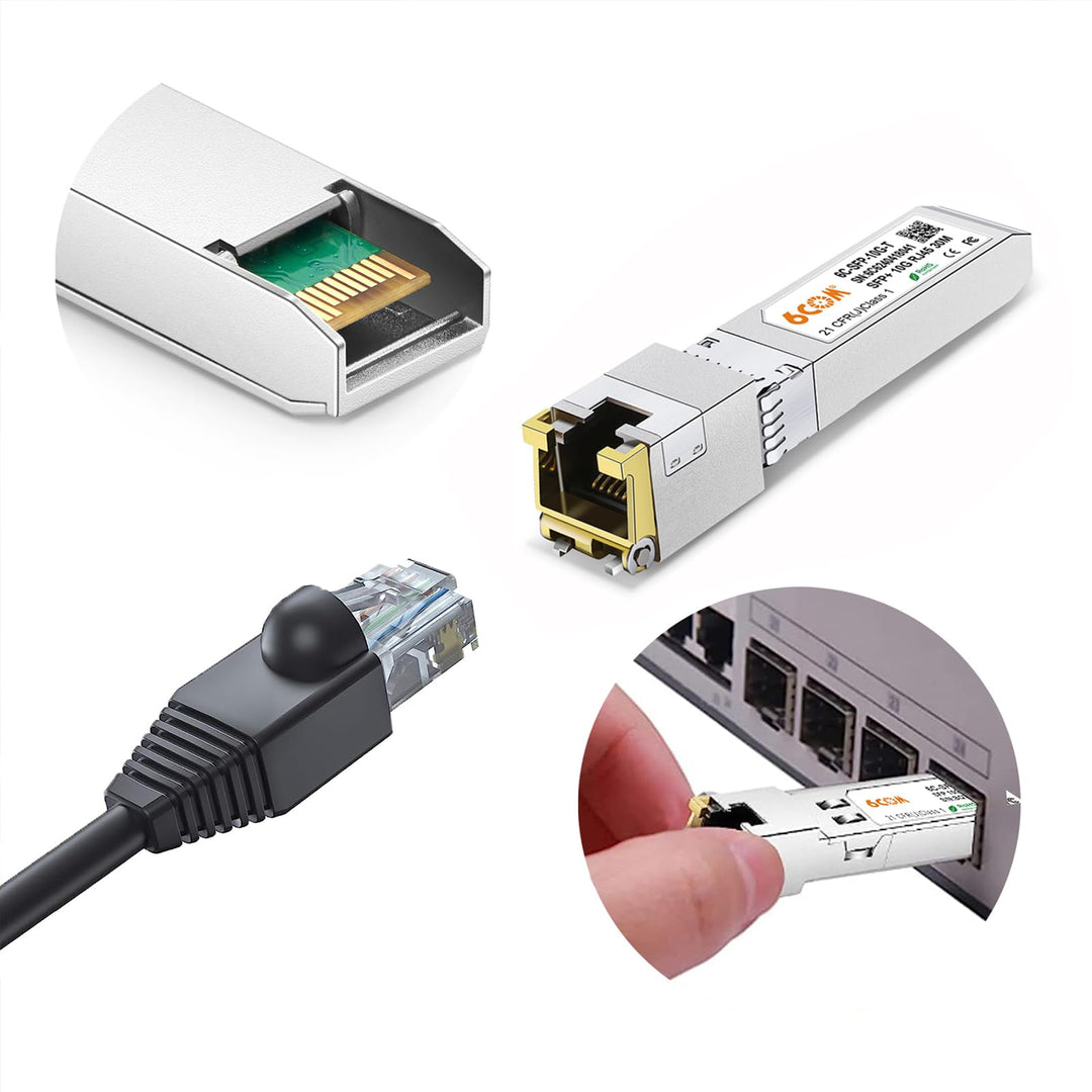 SFP+ RJ45 Transceiver 10GBase-T bis 30m, 2er-Set für Cisco, Ubiquiti - Bild 2