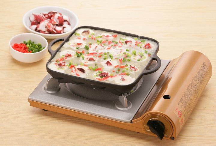 Takoyaki-Pfanne Aluminium Antihaft 16 Löcher für Gaskocher - Bild 4