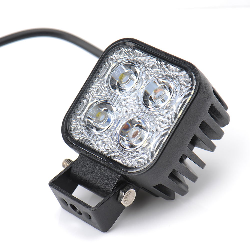 LED Arbeitsscheinwerfer 12W 60° Flood 4er-Set 12V/24V IP67 - Bild 2