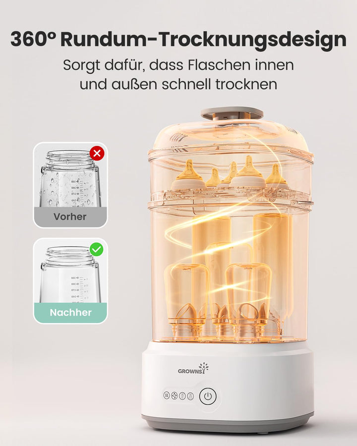 Babyflaschen Sterilisator mit Trockner 5-in-1 für 5 Flaschen - Bild 4