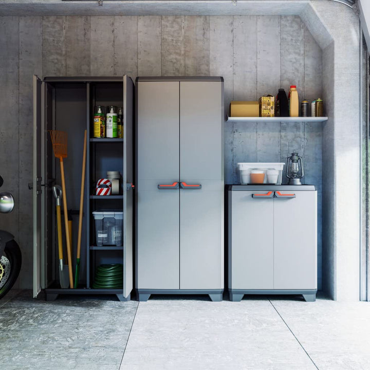 Kunststoffschrank niedrig 68x39x90cm abschliessbar Garage Keller - Bild 2