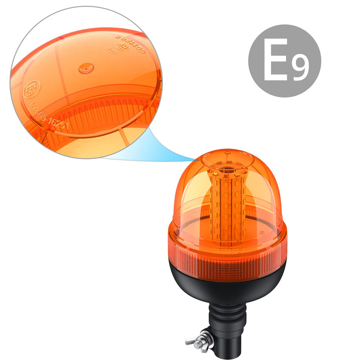 Rundumleuchte LED Amber 60 LEDs 12V/24V 3 Blitzmodi IP56 - Bild 6