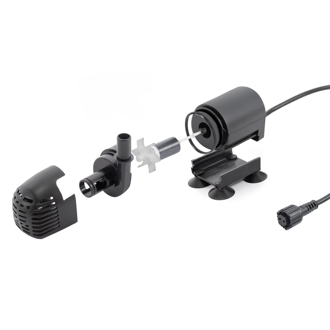 Solar Teichpumpe Set 10W mit 2 Fontänenaufsätzen für Gartenteich - Bild 2