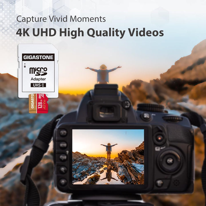 Micro SD Karte 128GB 4K UHD bis 100/50 MB/s A2 V30 für Kamera Drohne - Bild 4