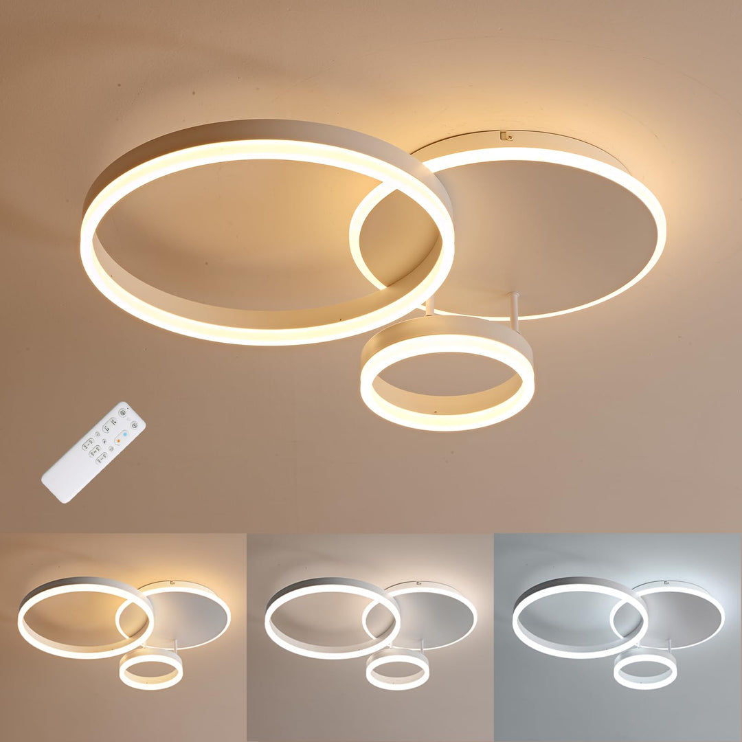 LED Deckenleuchte dimmbar 54 W 65x50 cm für Wohnzimmer