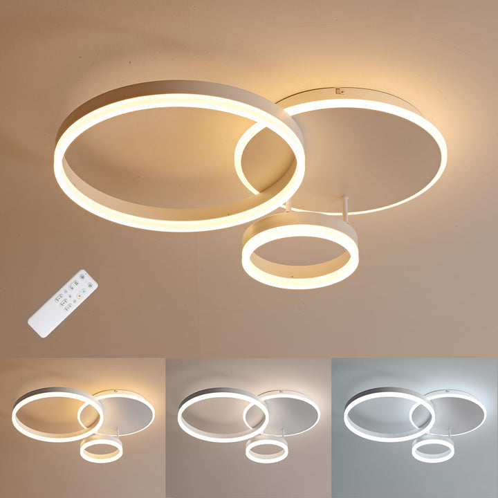 LED Deckenleuchte dimmbar 54 W 65x50 cm für Wohnzimmer