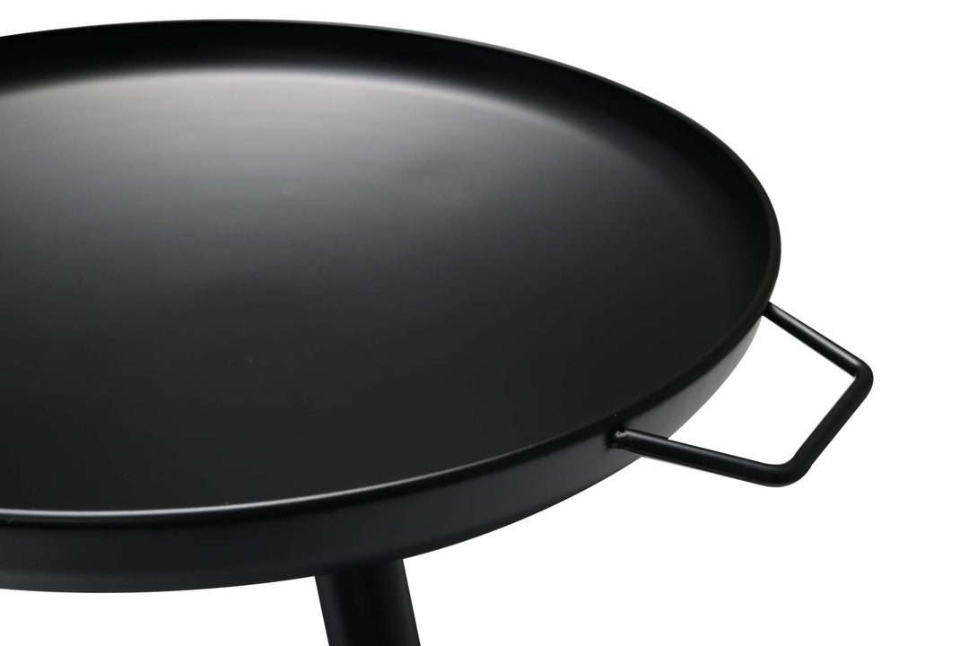 Feuerschale Eisen 58 cm schwarz mit 3 Füssen für Garten und Terrasse - Bild 4
