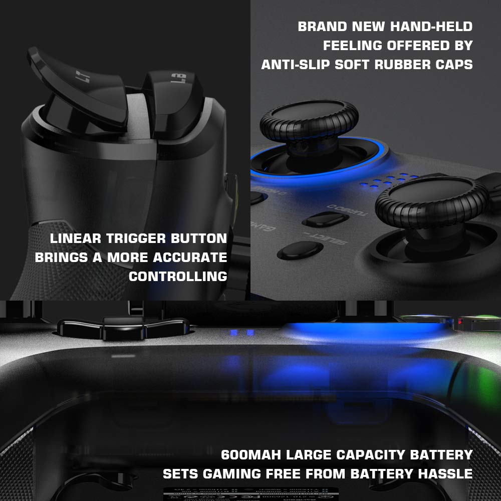 Wireless Gaming Controller Switch/PC/iOS/Android LED 15h Akku - Bild 8