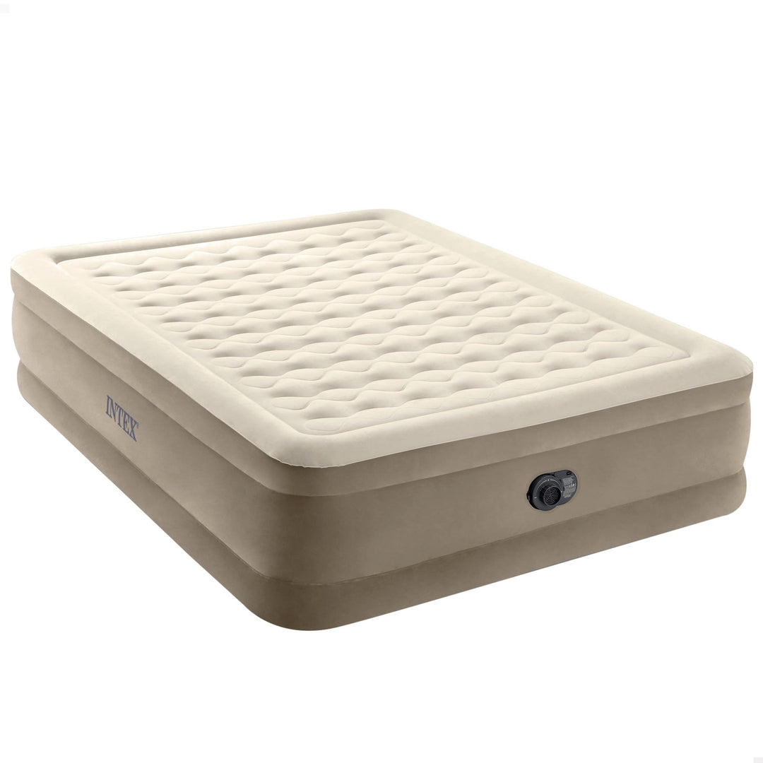 Luftbett Queen-Size Fiber-Tech 152x203x46 cm mit integrierter Pumpe
