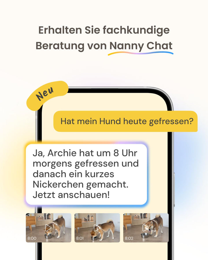 Hundekamera 360° mit Leckerliwurf 1080p Full HD Farbnachtsicht - Bild 9