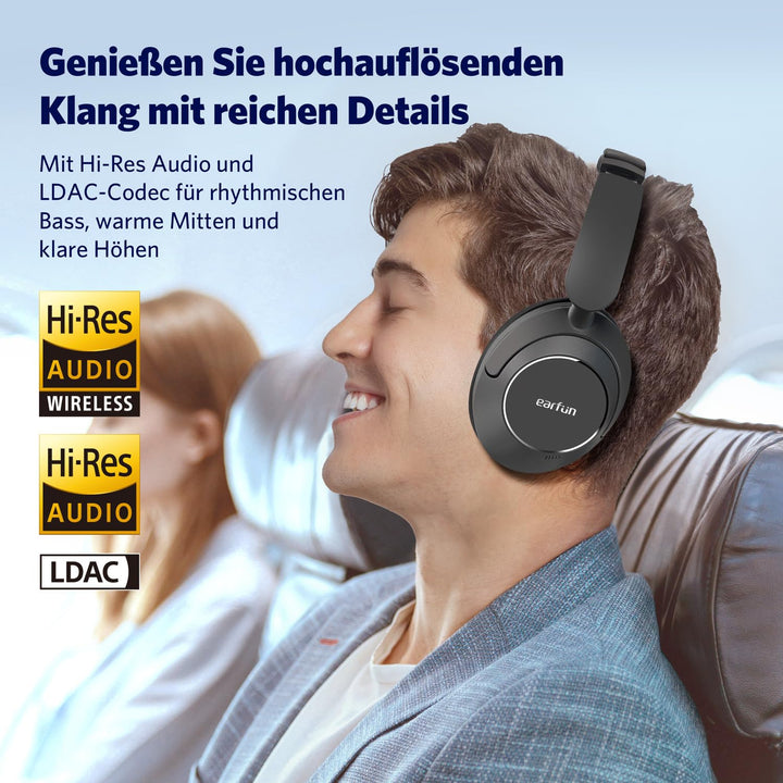 Over-Ear Kopfhörer Bluetooth ANC 45dB LDAC 80h Akku - Bild 3