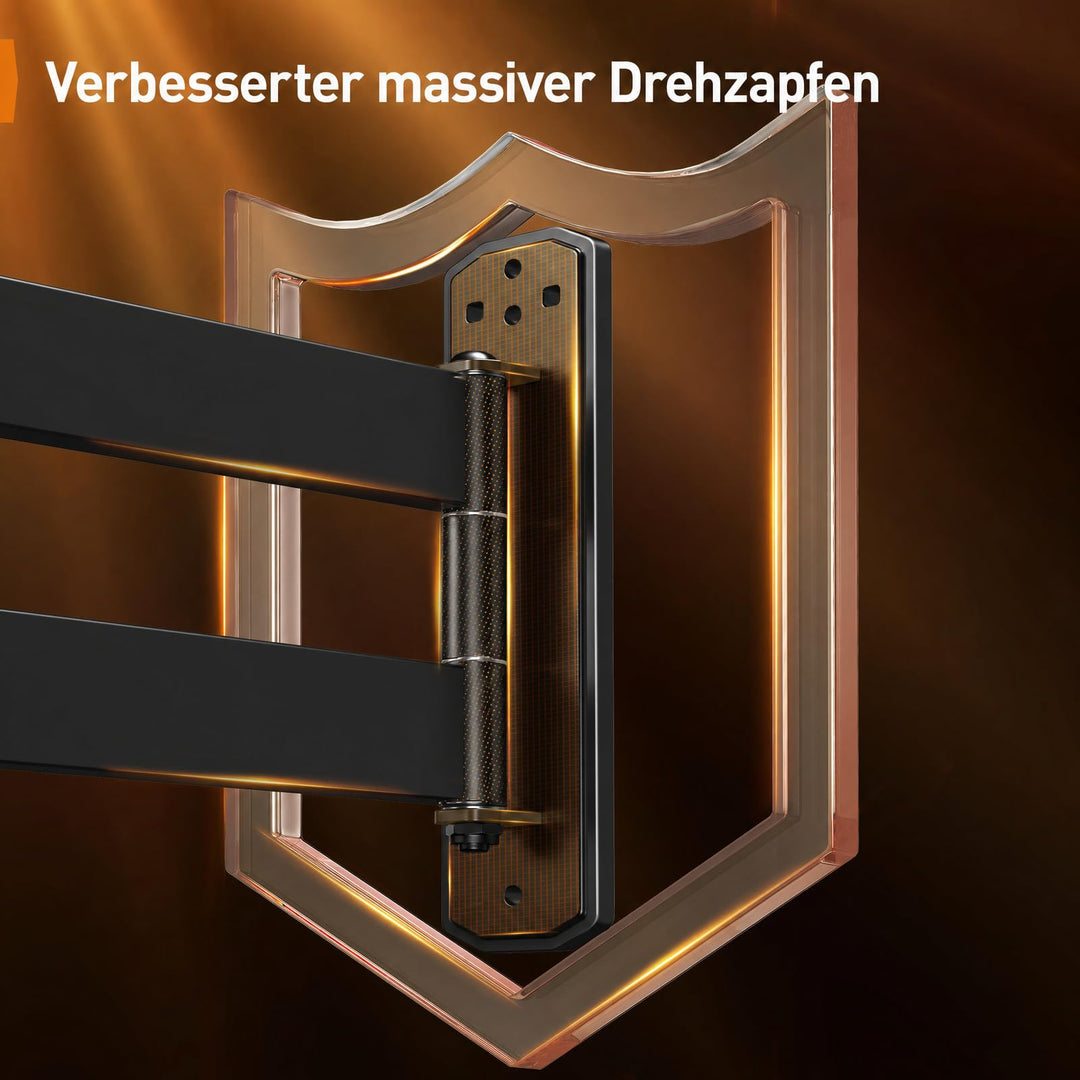 TV Wandhalterung Eck Langarm schwenkbar 37-75 Zoll bis 45 kg - Bild 3
