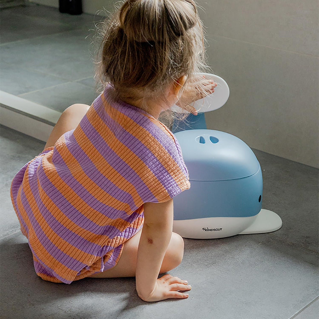 Kindertöpfchen mit Deckel und Rückenlehne Taubenblau ab 12 M - Bild 2